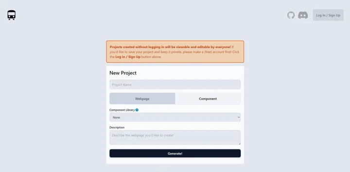 Screenshot of Lightrail website