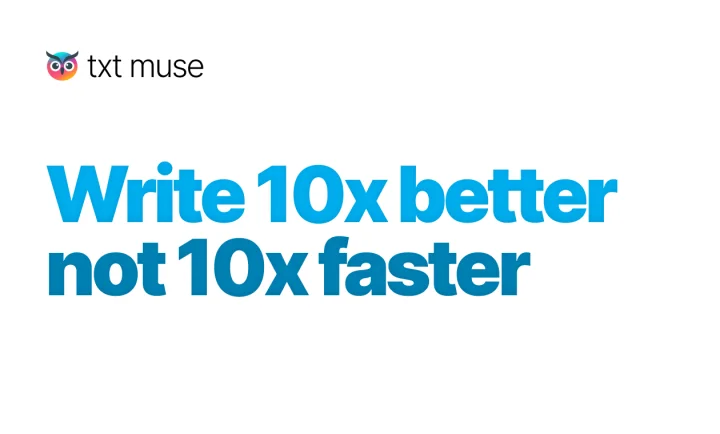 Screenshot of Txt Muse website