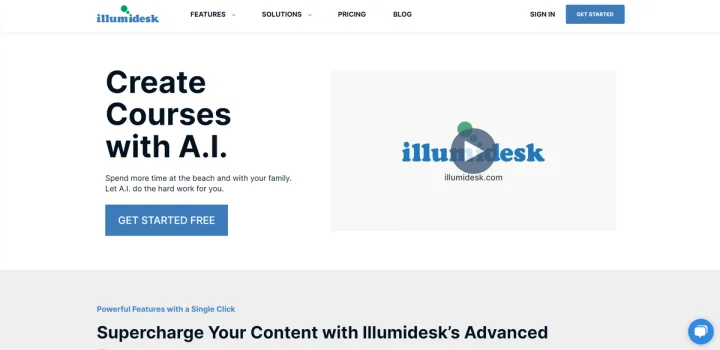 Screenshot of IllumiDesk website