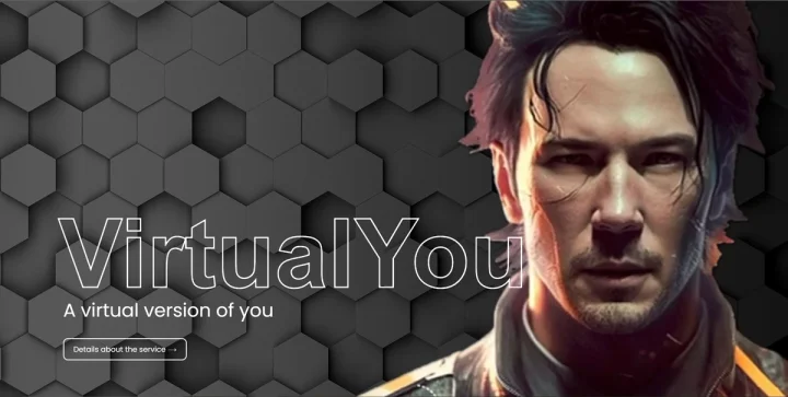 Screenshot of Virtual You website