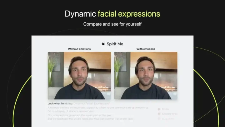Screenshot of SpiritMe website