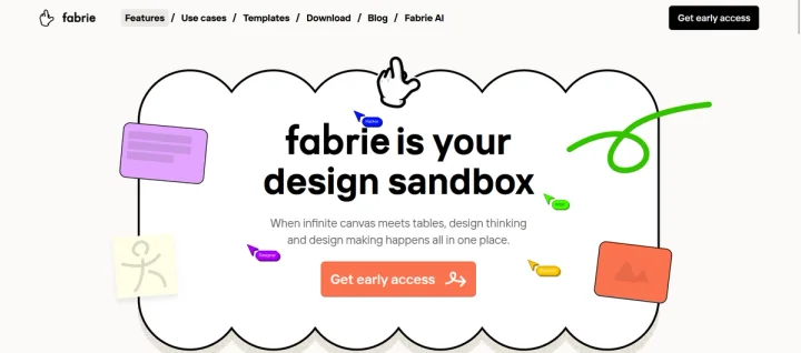 Screenshot of Fabrie AI website