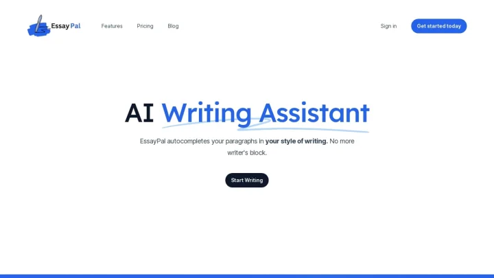 Screenshot of EssayPal website