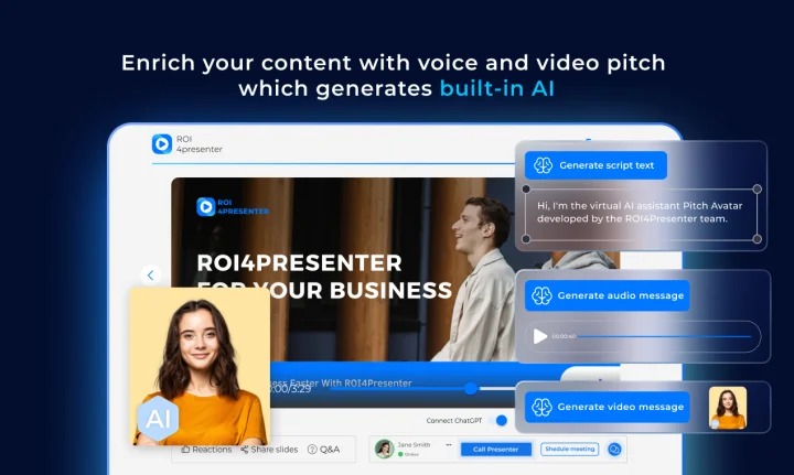 Screenshot of ROI4Presenter website
