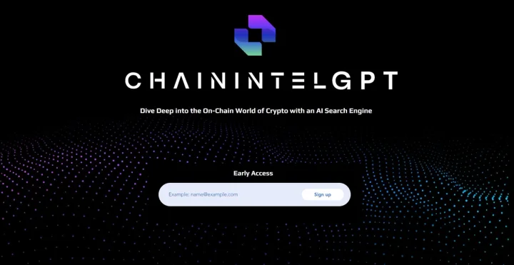 Screenshot of ChainIntelGPT website