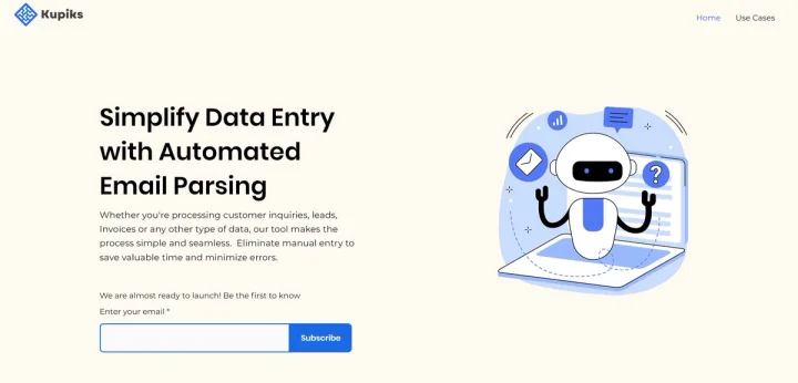 Screenshot of Kupiks website