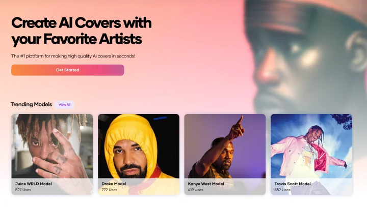 Screenshot of Voicify.AI website