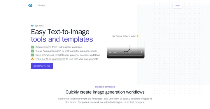 Screenshot of Eye for AI website