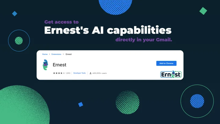 Screenshot of Ernest website
