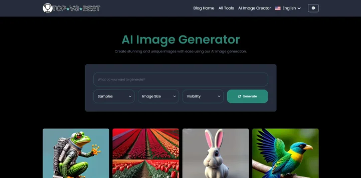Screenshot of Top VS Best website