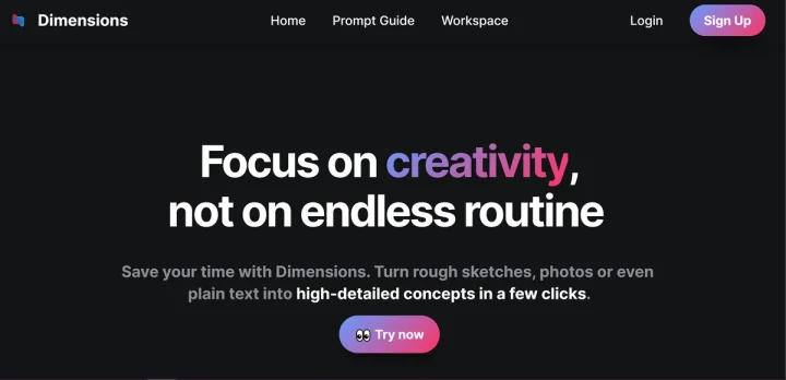 Screenshot of Dimensions website