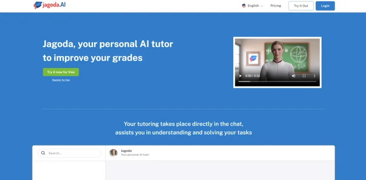 Screenshot of Jagoda website
