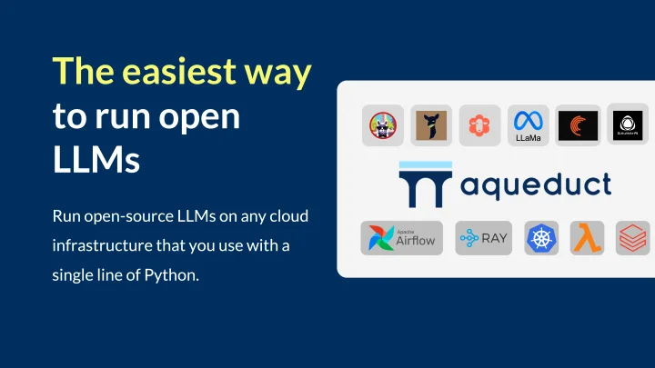 Screenshot of Aqueduct website