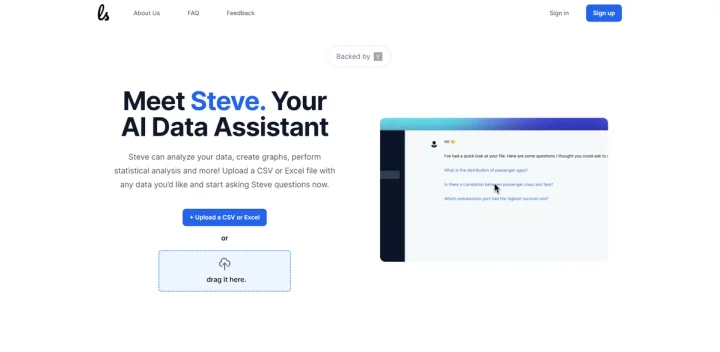 Screenshot of Latentspace website